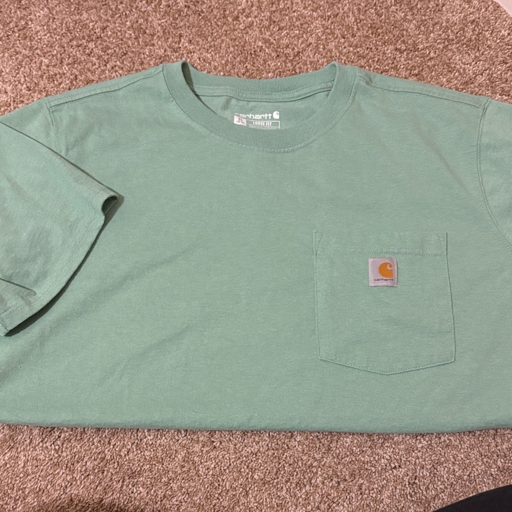 Carhartt Mint Green Short Sleeve Tee